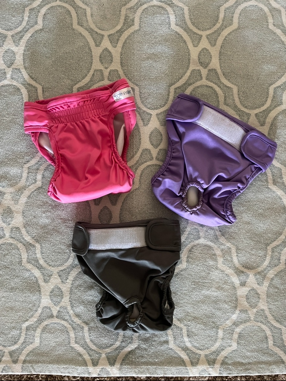 Washable / Reusable Dog Diapers - Size Medium